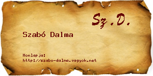 Szabó Dalma névjegykártya